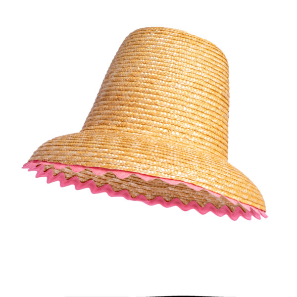 CITY HAT WAVY LT ROSE